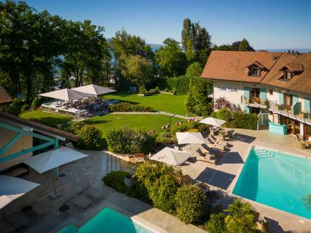 Hôtel Restaurant entre Thonon et Genève, Lac Léman - Villa Cécile